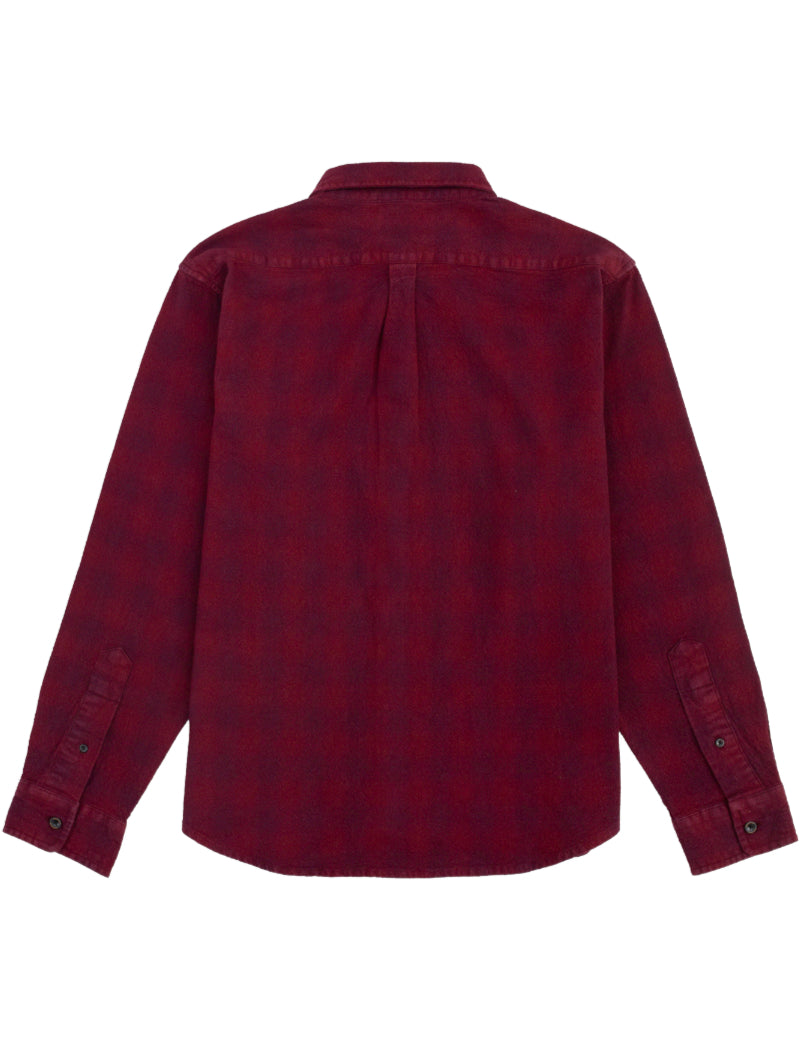 Pendleton Lined Button Down Shirt Maroon Back