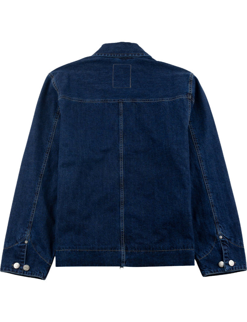 Pexwear Mechanics Denim Jacket Indigo Back