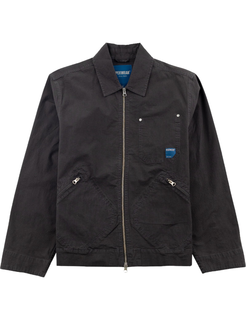 Pexwear Mechanics Jacket Ripstop Dark Grey Front