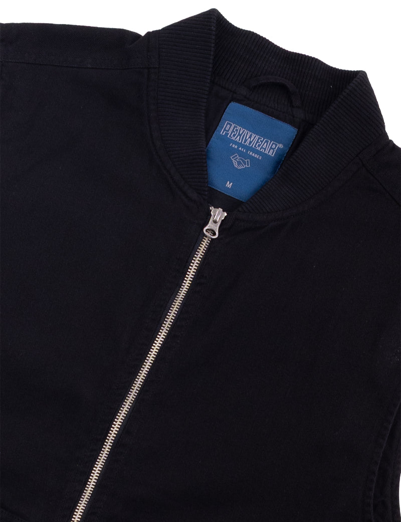 Pexwear Tradesman Gilet Black Front Angle