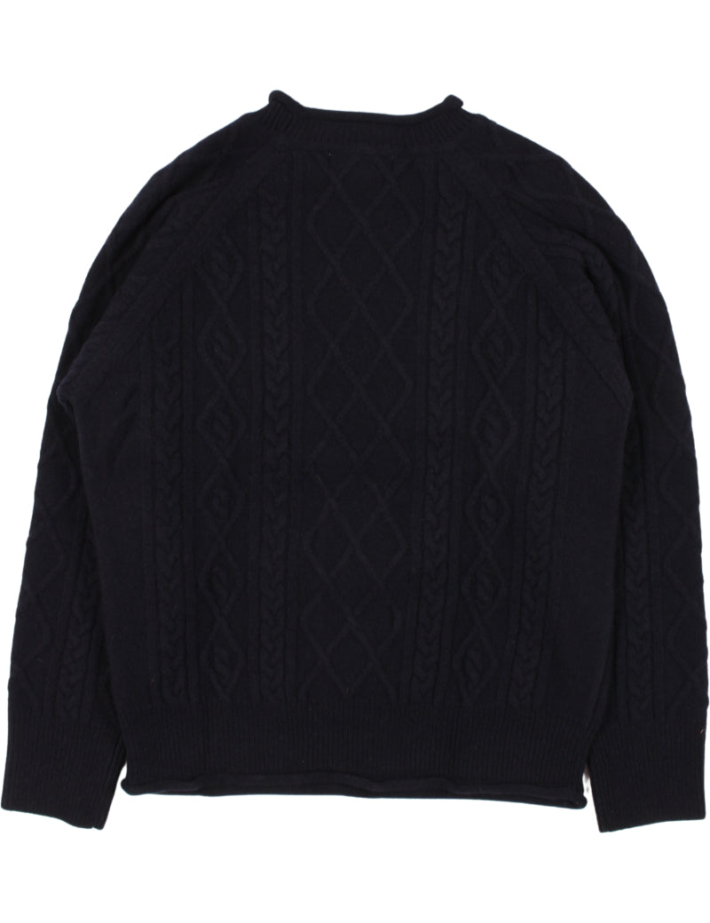 Pittari Gloy Lambswool Sweater Navy Back