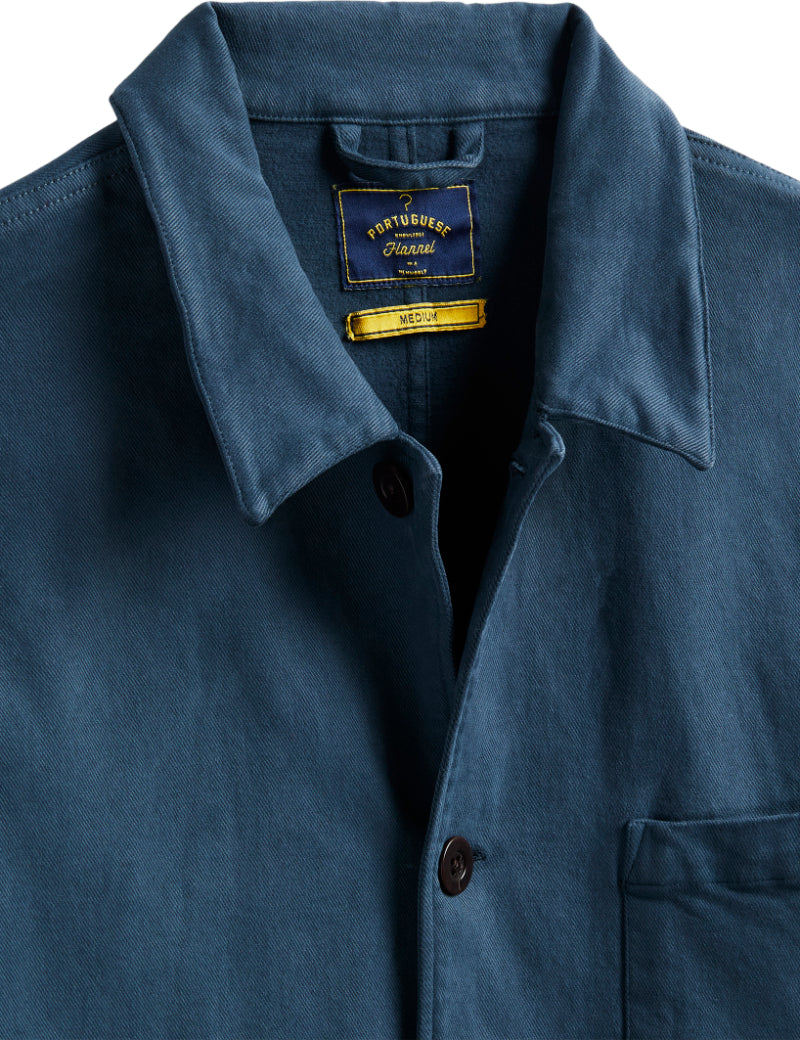 Portuguese Flannel AW Labura Jacket Navy Collar