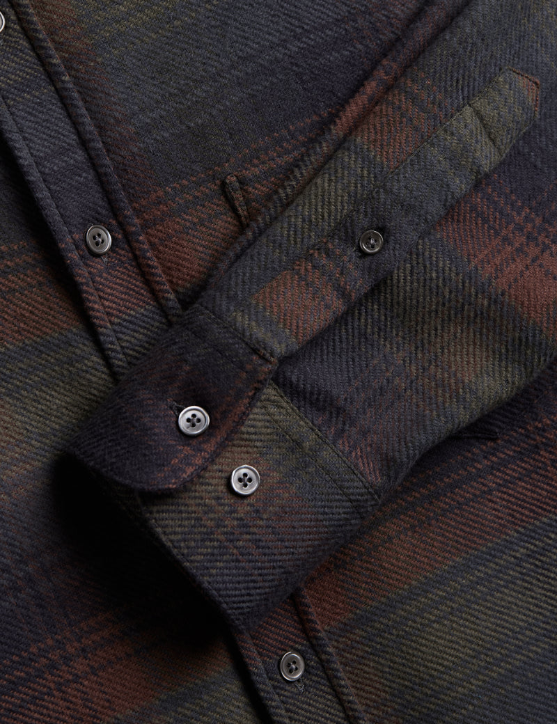 Portuguese Flannel Old Pine Shirt Cuff