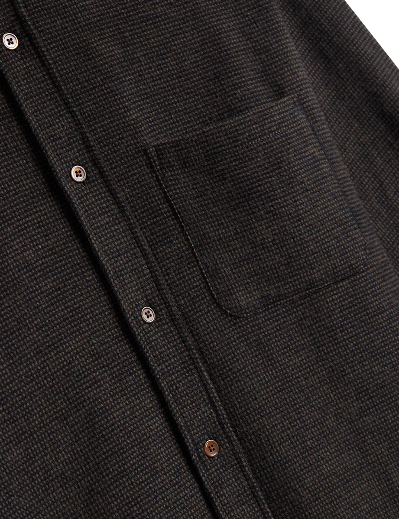 Portuguese Flannel Sounds Shirt Brown Chest Pocket