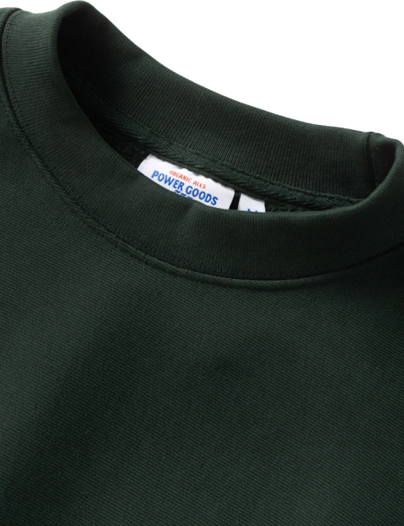 Power Goods Super Weight Crewneck Sweatshirt Forest Collar