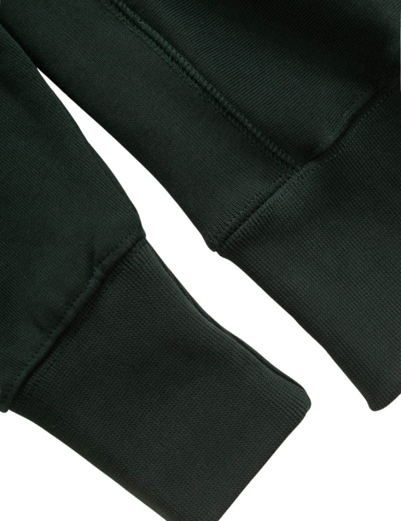 Power Goods Super Weight Crewneck Sweatshirt Forest Cuff & Side Ribbing