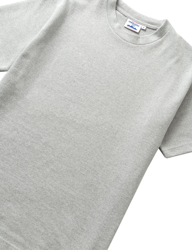 Power Goods Super Weight T-Shirt Heather Grey Angled