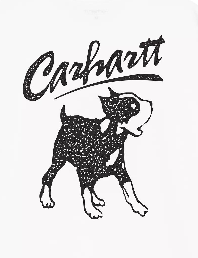 Carhartt WIP S/S Pup T-Shirt White Print Detail
