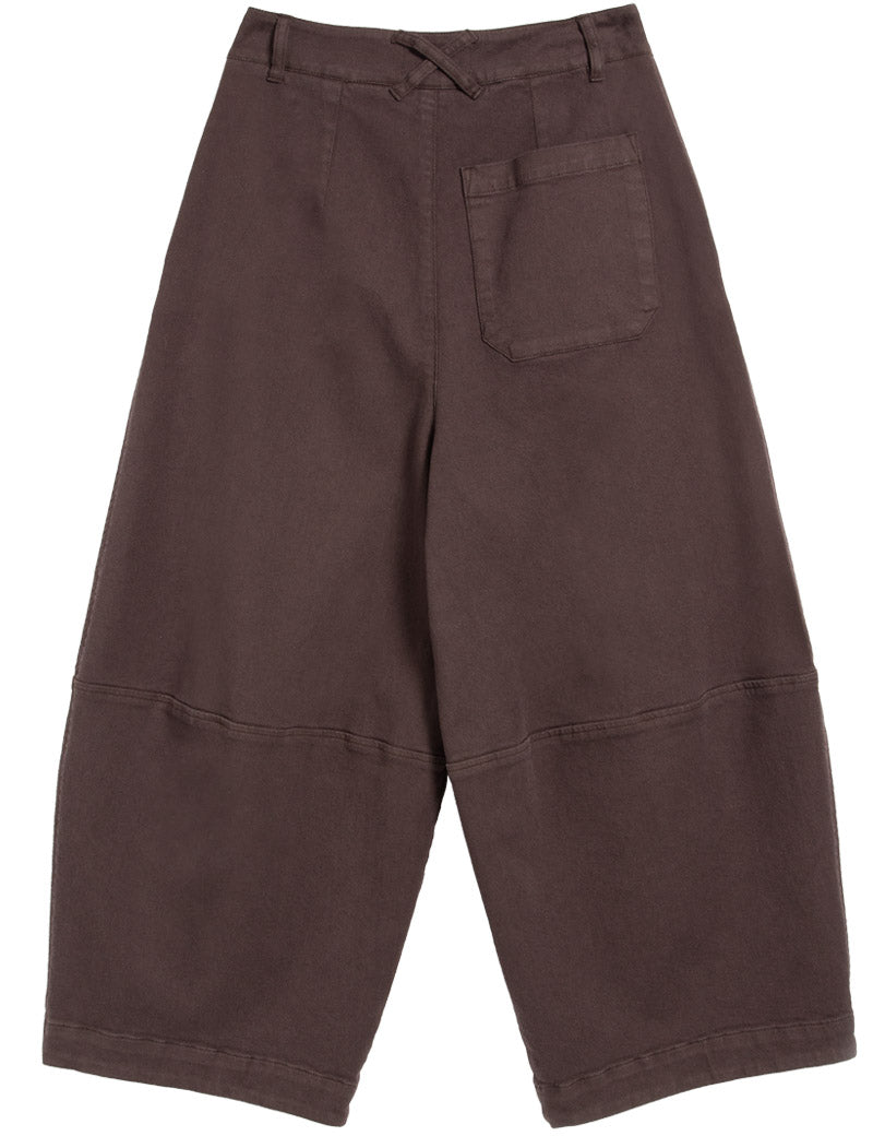 YMC Deadbeat Trouser Organic Twill Brown Back View