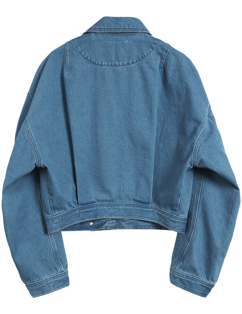 YMC Spencer Jacket 90's Denim Indigo Back View