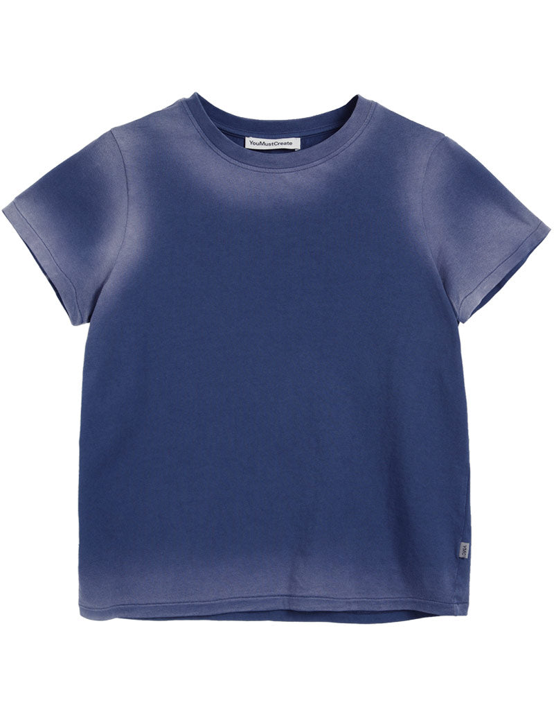 YMC Day T-Shirt Garment Dye Blue