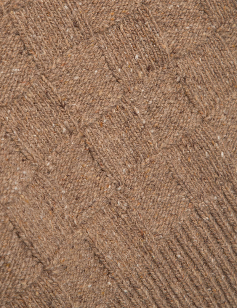 YMC Kwai Knit Cardigan Taupe