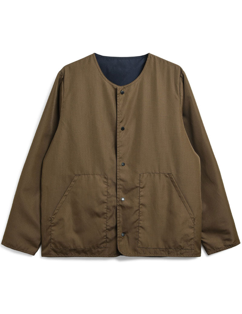 Taion Military Reversible Crew Neck Cardigan Dark Navy