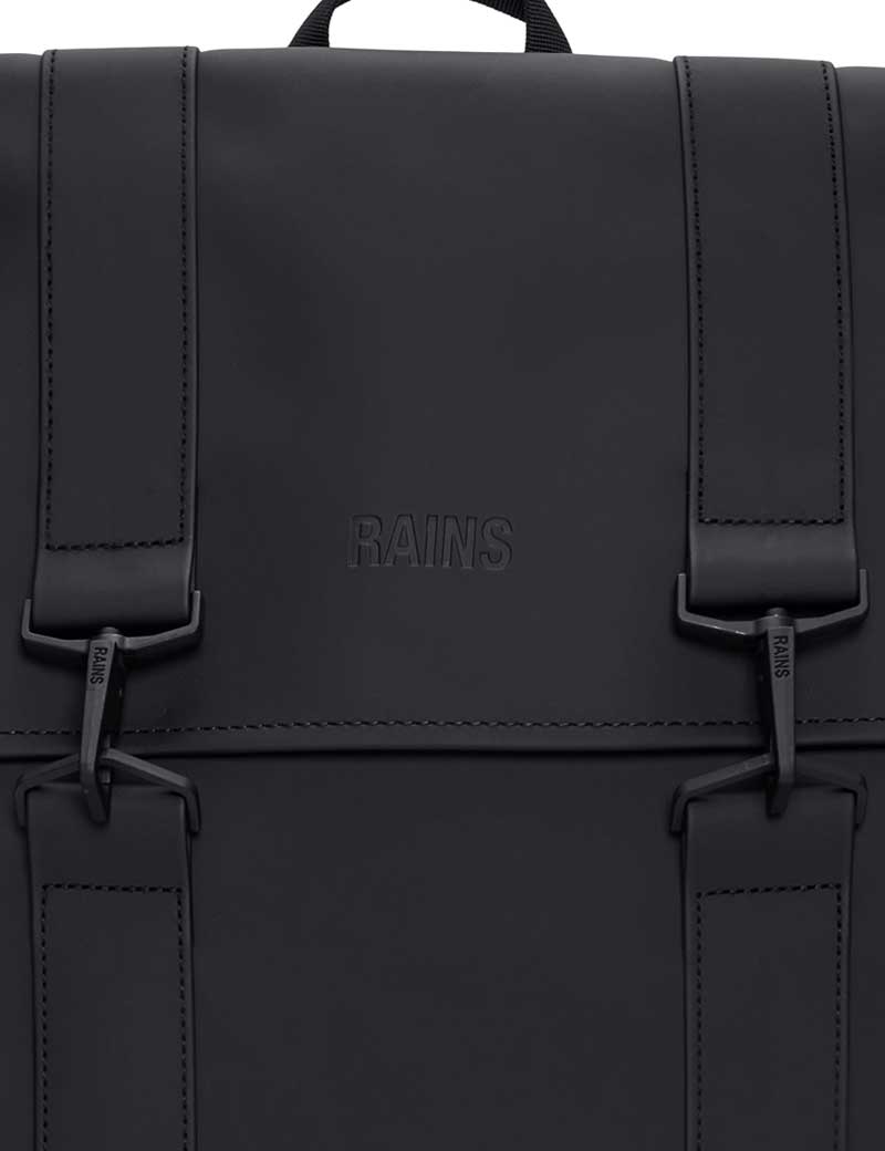 Rains Msn Bag Backpack Black 13300 Clasps