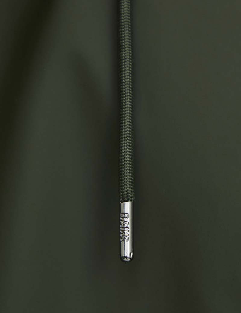 Rains Waterproof Jacket Green 12010 Detail