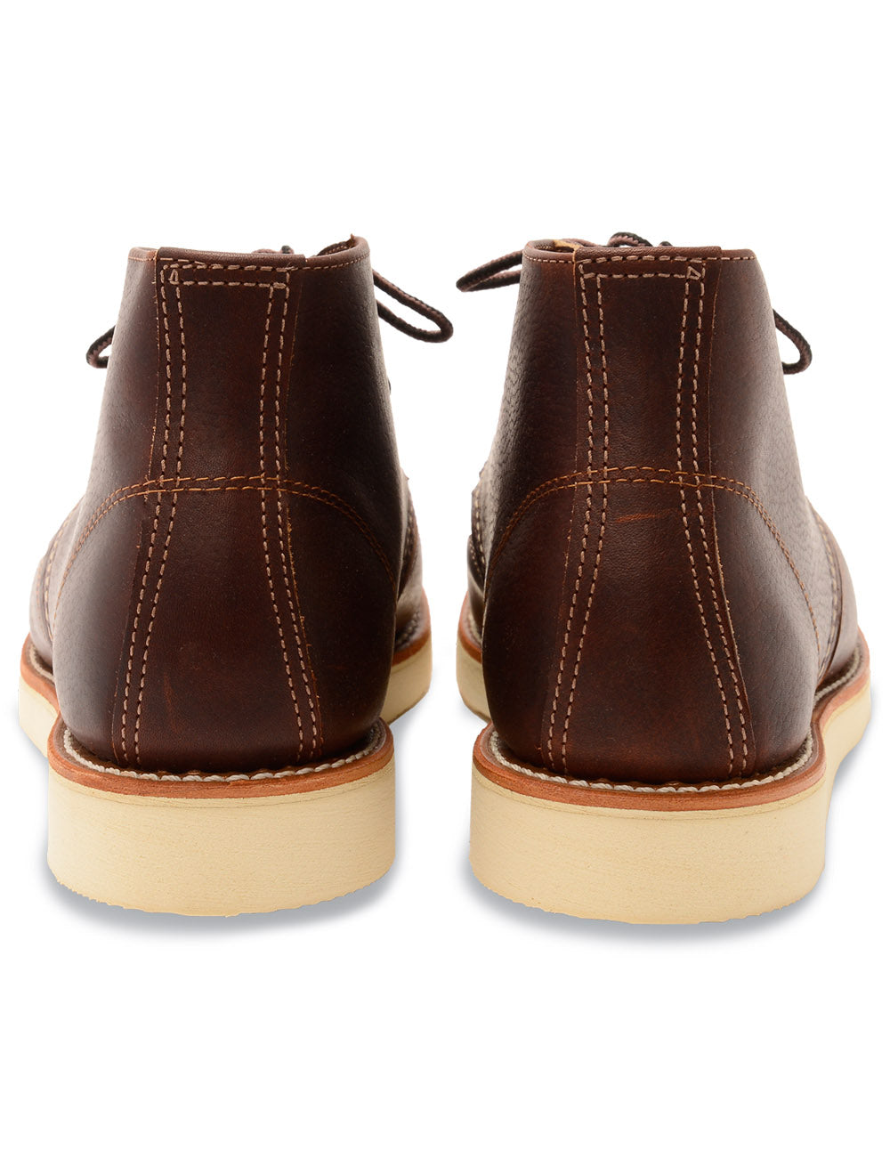 Red Wing 3141 Work Chukka Boots Brown Heel View