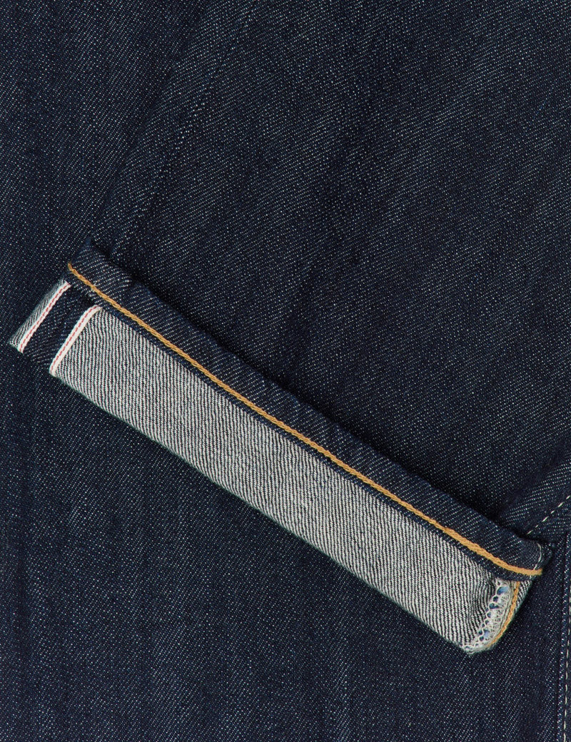 Edwin Regular Straight Fit Jeans Blue Rinsed Selvage Detail