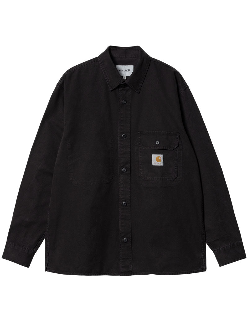 Carhartt WIP Reno Shirt Jacket Black Garment Dyed