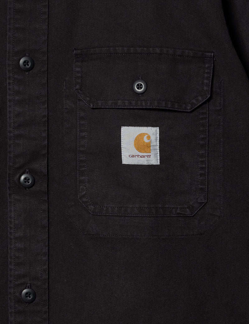 Carhartt WIP Reno Shirt Jacket Black Garment Dyed