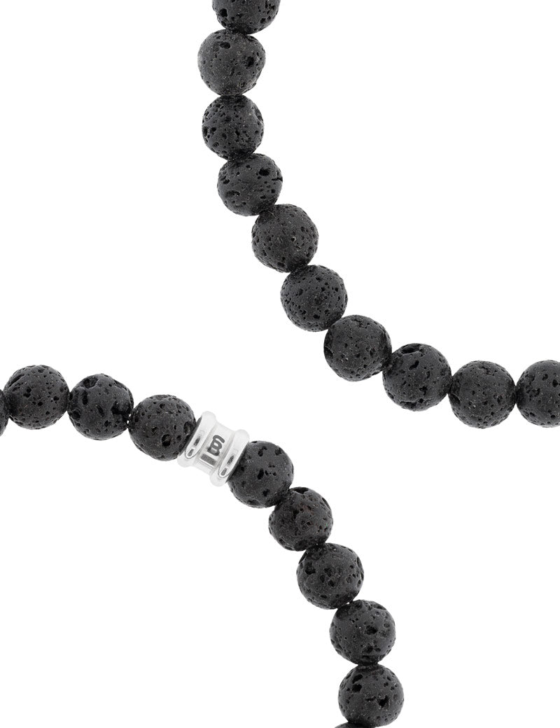 Steel & Barnett Stones Bracelet Basic Lava