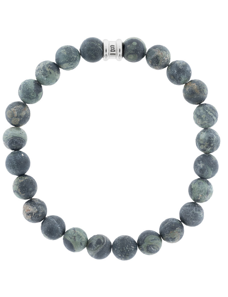 Steel & Barnett Stones Bracelet Basic Matt Kabamba