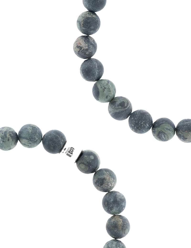 Steel & Barnett Stones Bracelet Basic Matt Kabamba