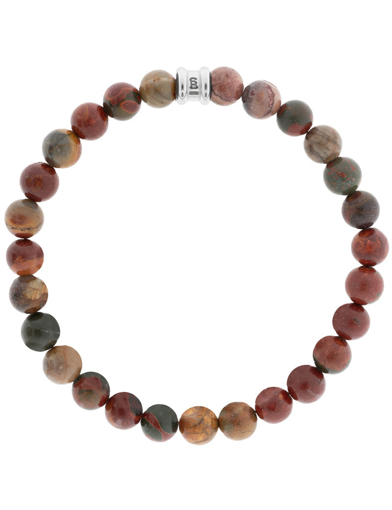 Steel & Barnett Stones Bracelet Basic Alvaro