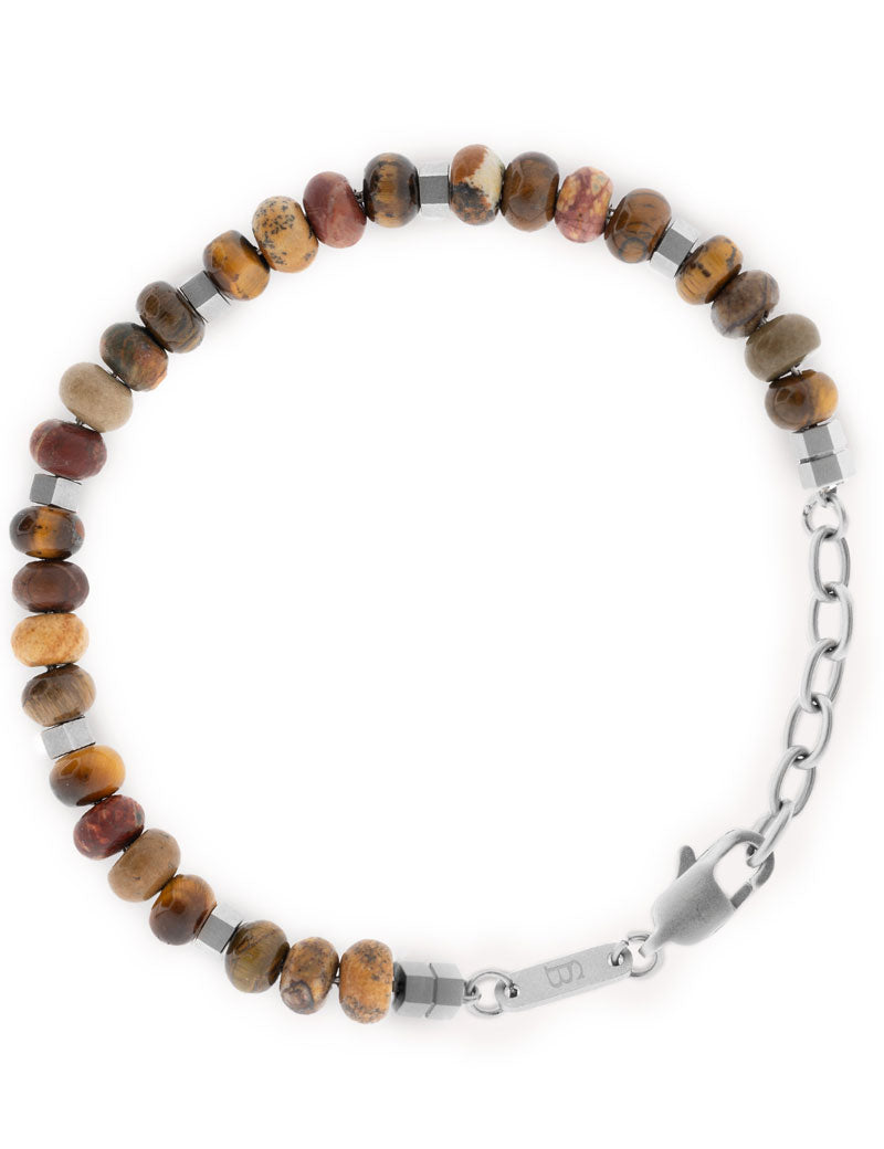 Steel & Barnett Cyrus Gemstone Bracelet Terracotta