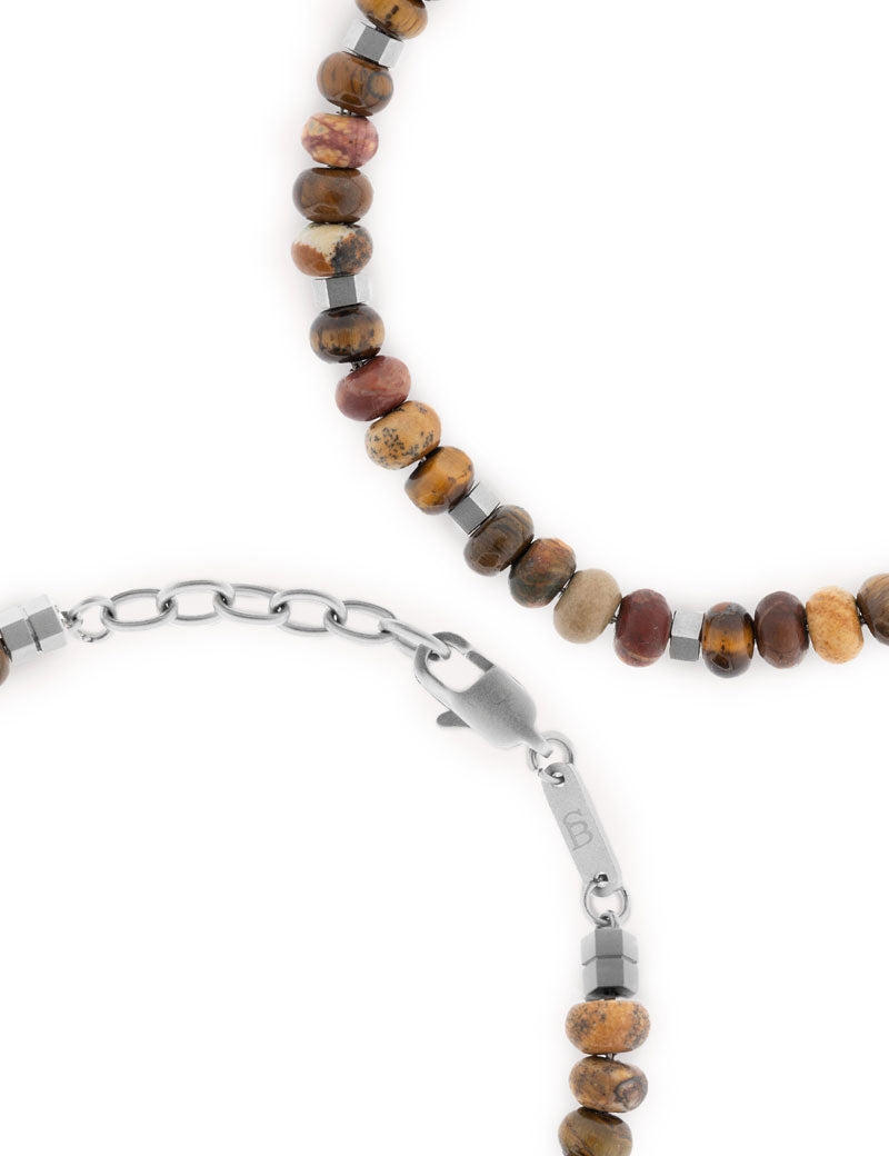 Steel & Barnett Cyrus Gemstone Bracelet Terracotta