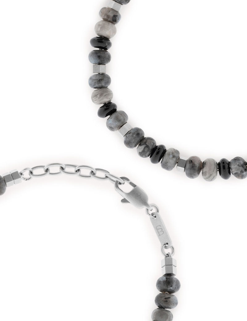 Steel & Barnett Cyrus Gemstone Bracelet Graphite