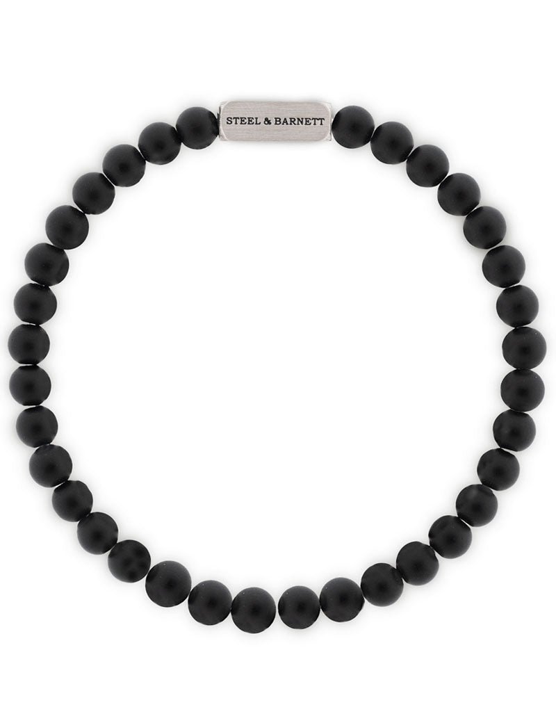 Steel & Barnett Natural Ned Bracelet Black Onyx