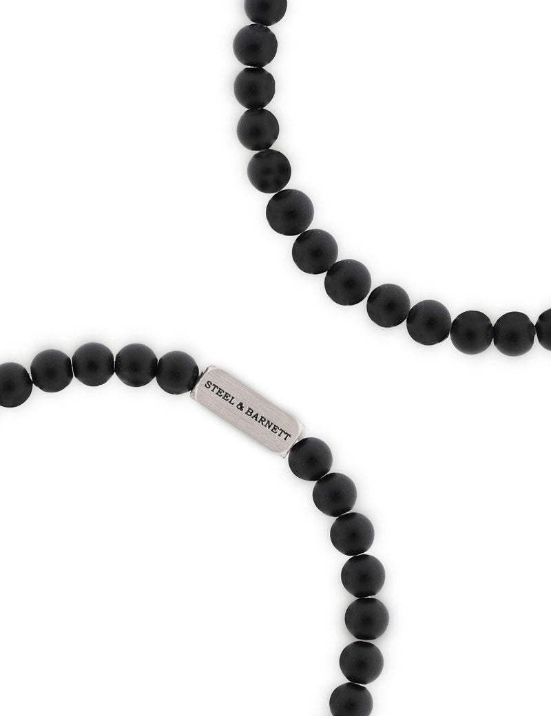 Steel & Barnett Natural Ned Bracelet Black Onyx