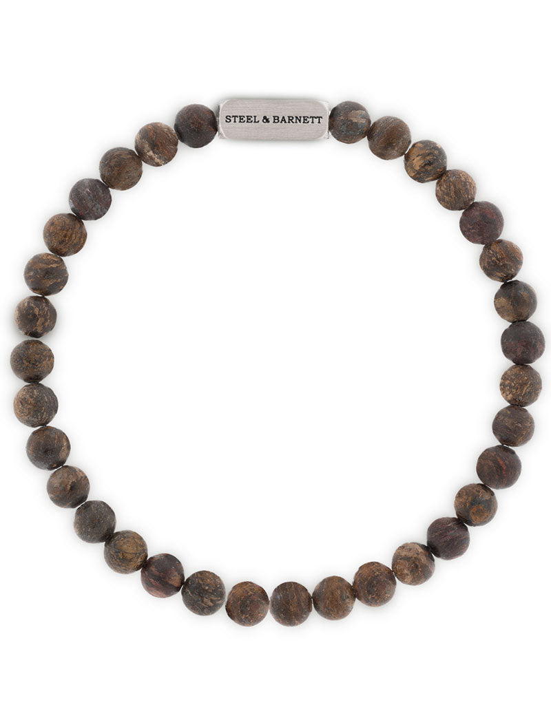 Steel & Barnett Natural Ned Bracelet Matt Bronzite