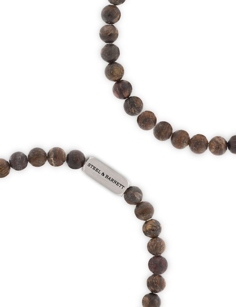 Steel & Barnett Natural Ned Bracelet Matt Bronzite