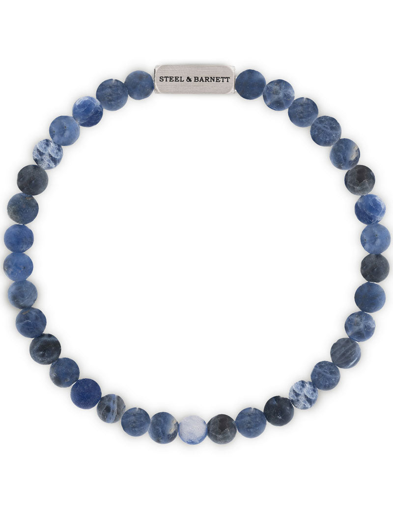 Steel & Barnett Natural Ned Bracelet Matt Sodalite