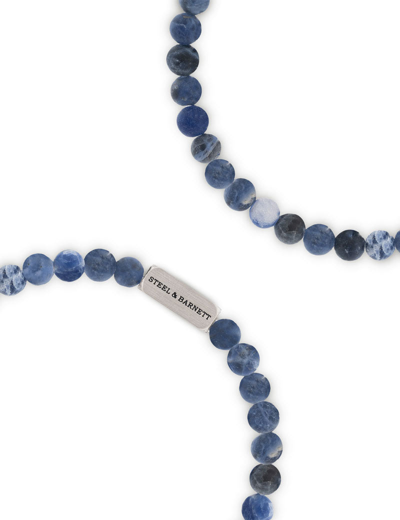 Steel & Barnett Natural Ned Bracelet Matt Sodalite