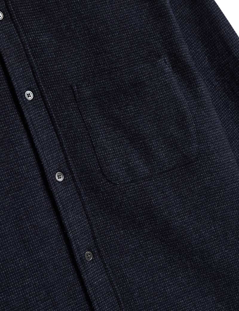 Portuguese Flannel Sounds Micro Check Shirt Grey