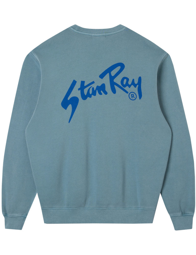 Stan Ray OG Crew Sweatshirt Brittany Blue Back Print