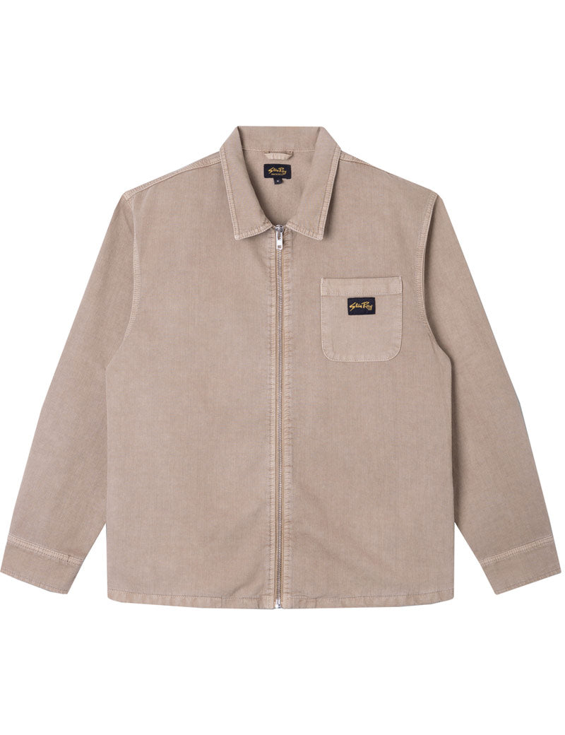 Stan Ray Zip Shirt Eucalyptus Bedford Cord