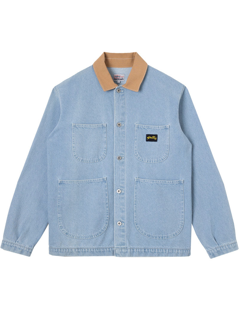 Stan Ray Coverall Jacket Ice Stone Denim