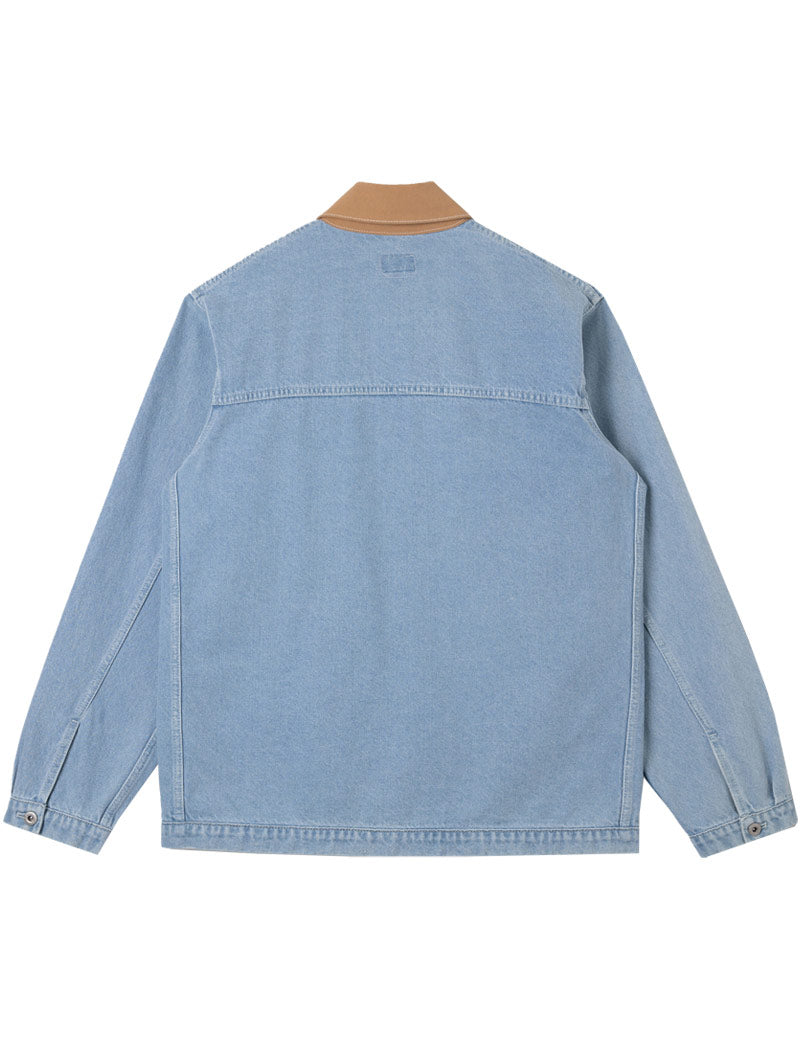 Stan Ray Coverall Jacket Ice Stone Denim Back