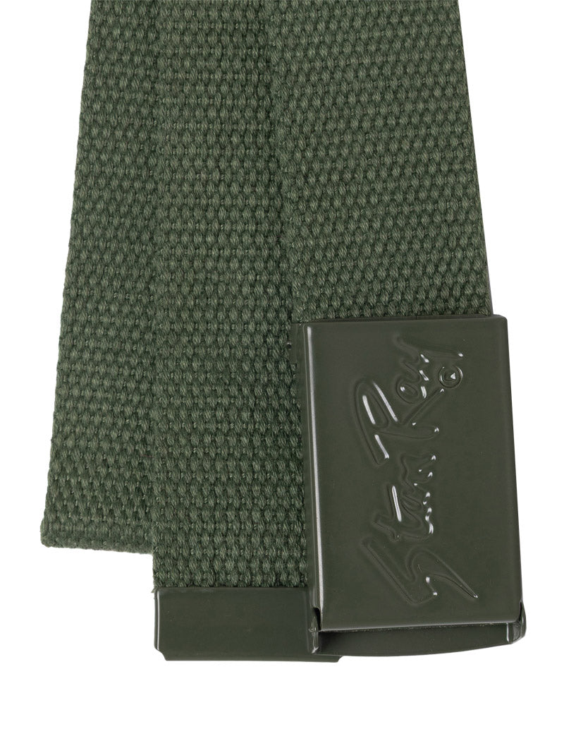 Stan Ray Heavy Duty Web Belt Olive Buckle Detail