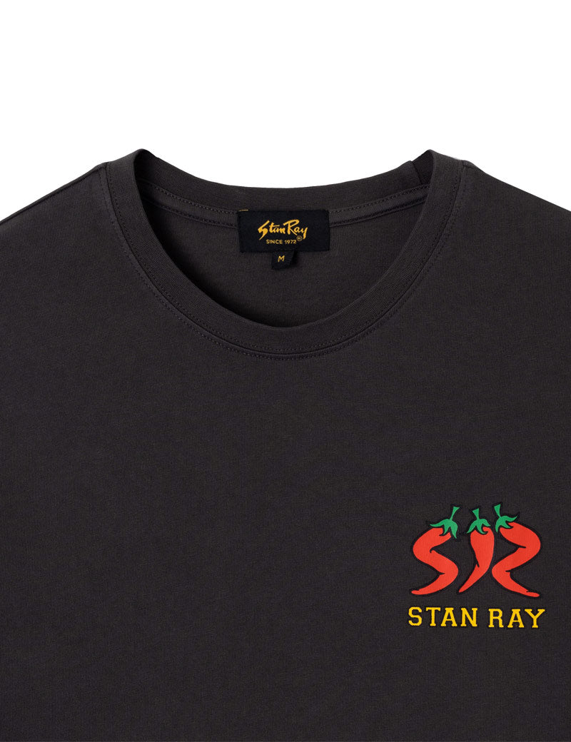 Stan Ray Pepper Tee Raven Black Chest Print