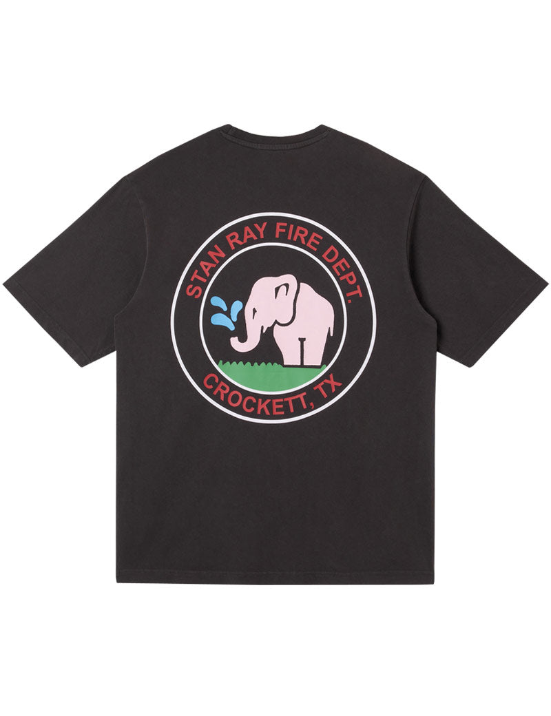 Stan Ray Fire Dept Tee Raven Black Back