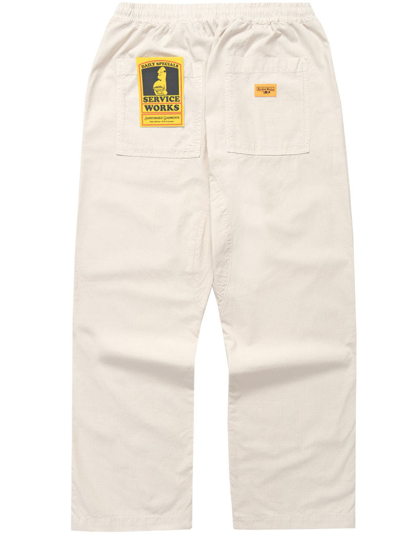 Service Works Ripstop Chef Pant Bone