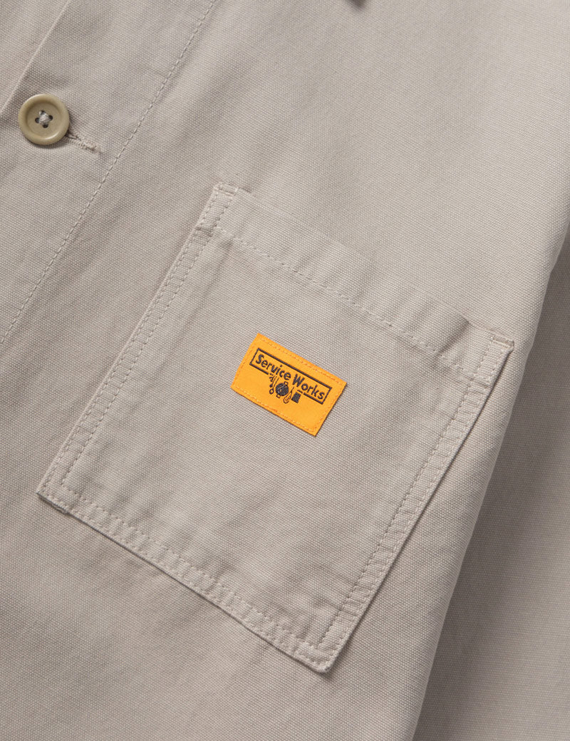 Service Works Canvas Chore Shirt Stone Pocket Detail