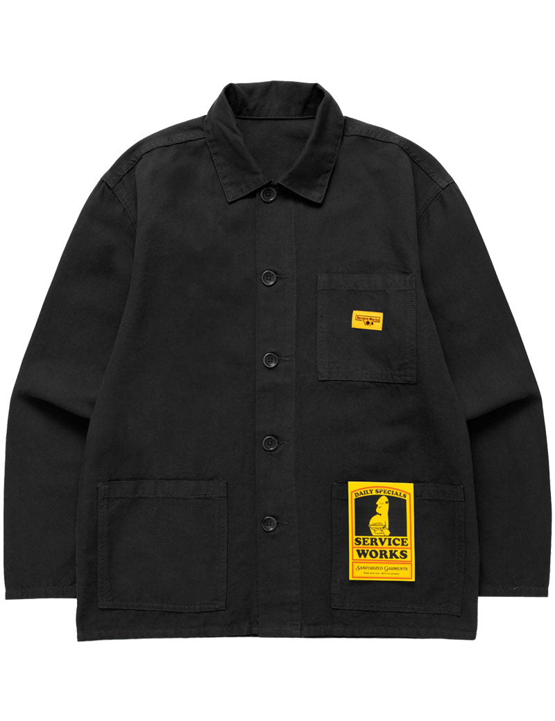 Service Works Canvas Chore Shirt Black