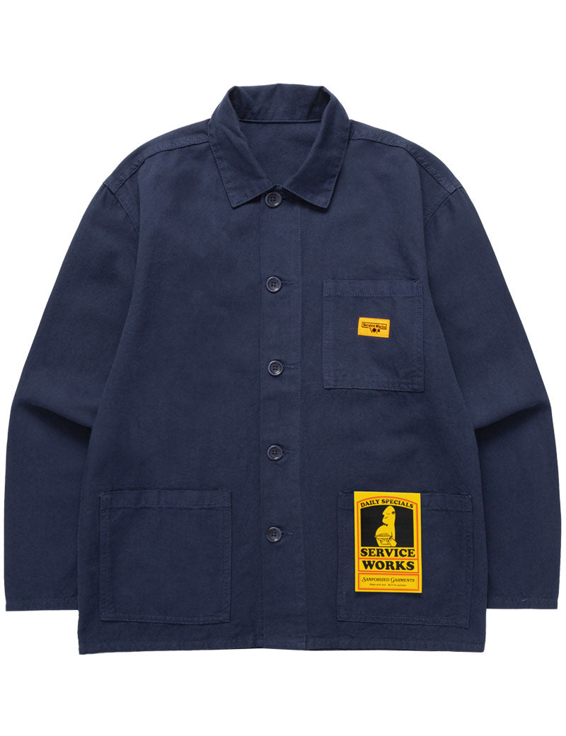 Service Works Canvas Chore Shirt Jacket Dark Navy