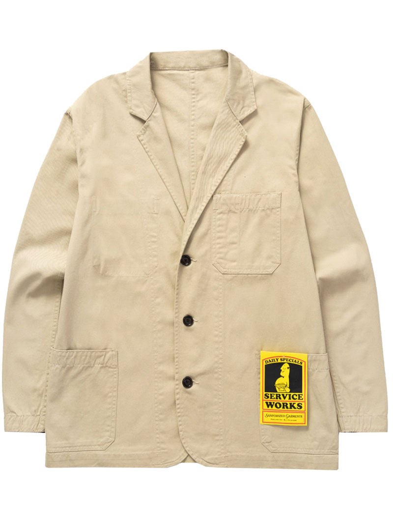 Service Works Drill Server Jacket Khaki