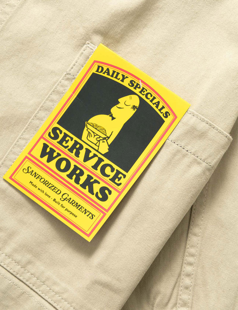 Service Works Drill Server Jacket Khaki